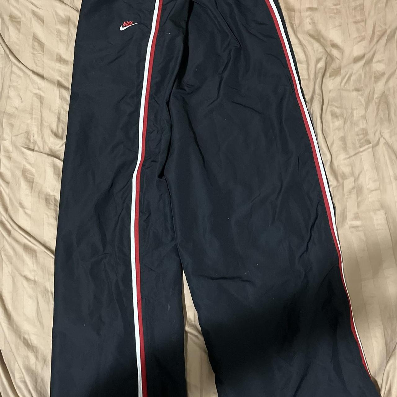 White Vintage Nike Track Pants