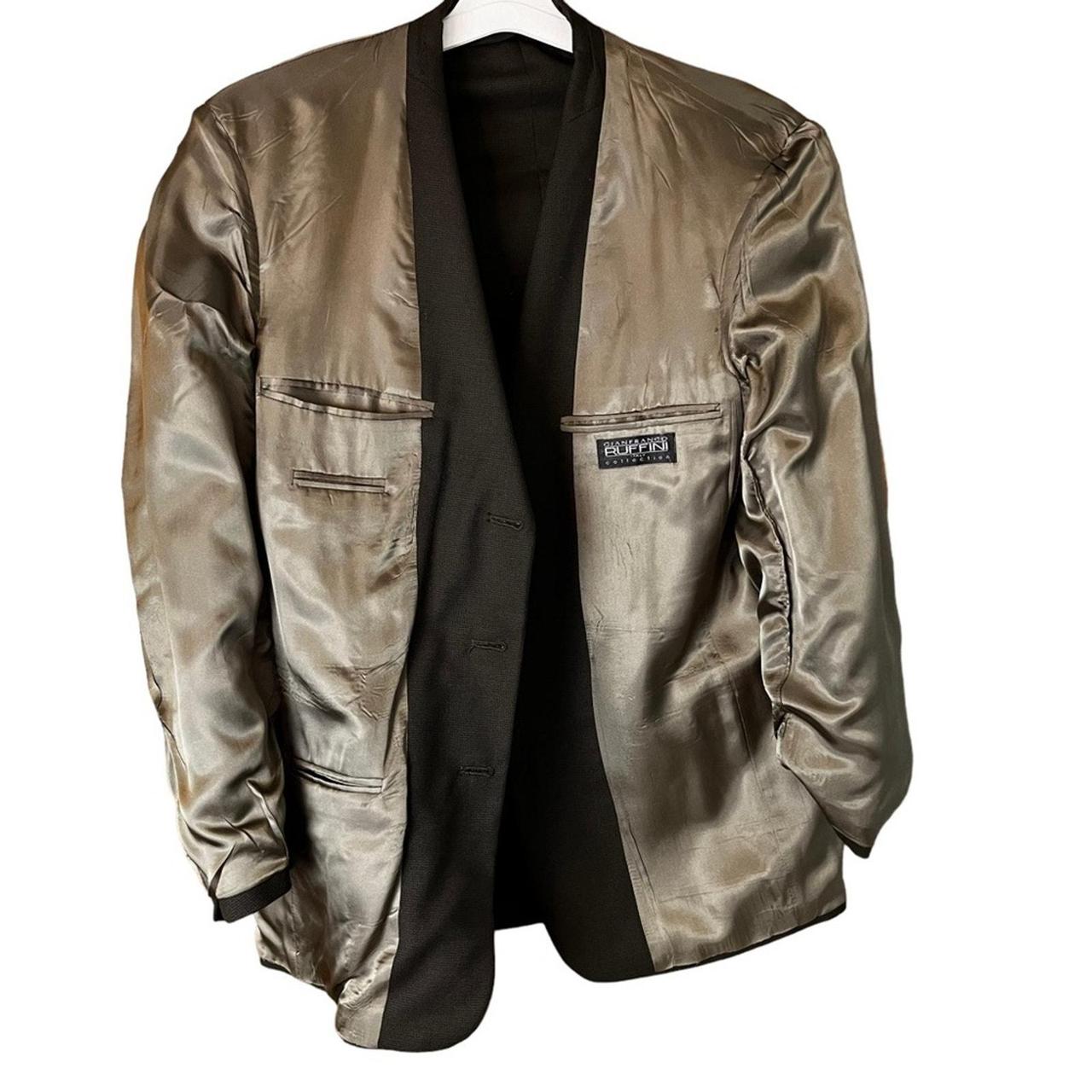 Source Unknown Men's Tailored jacket - Brown/Blac… - image 4