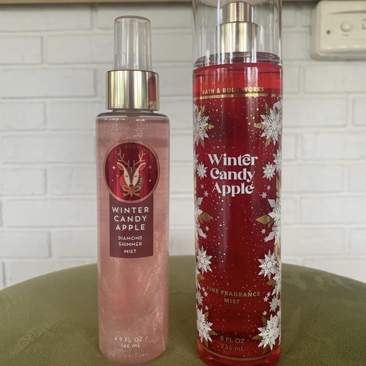 bath and body works winter candy apple set, only... - Depop