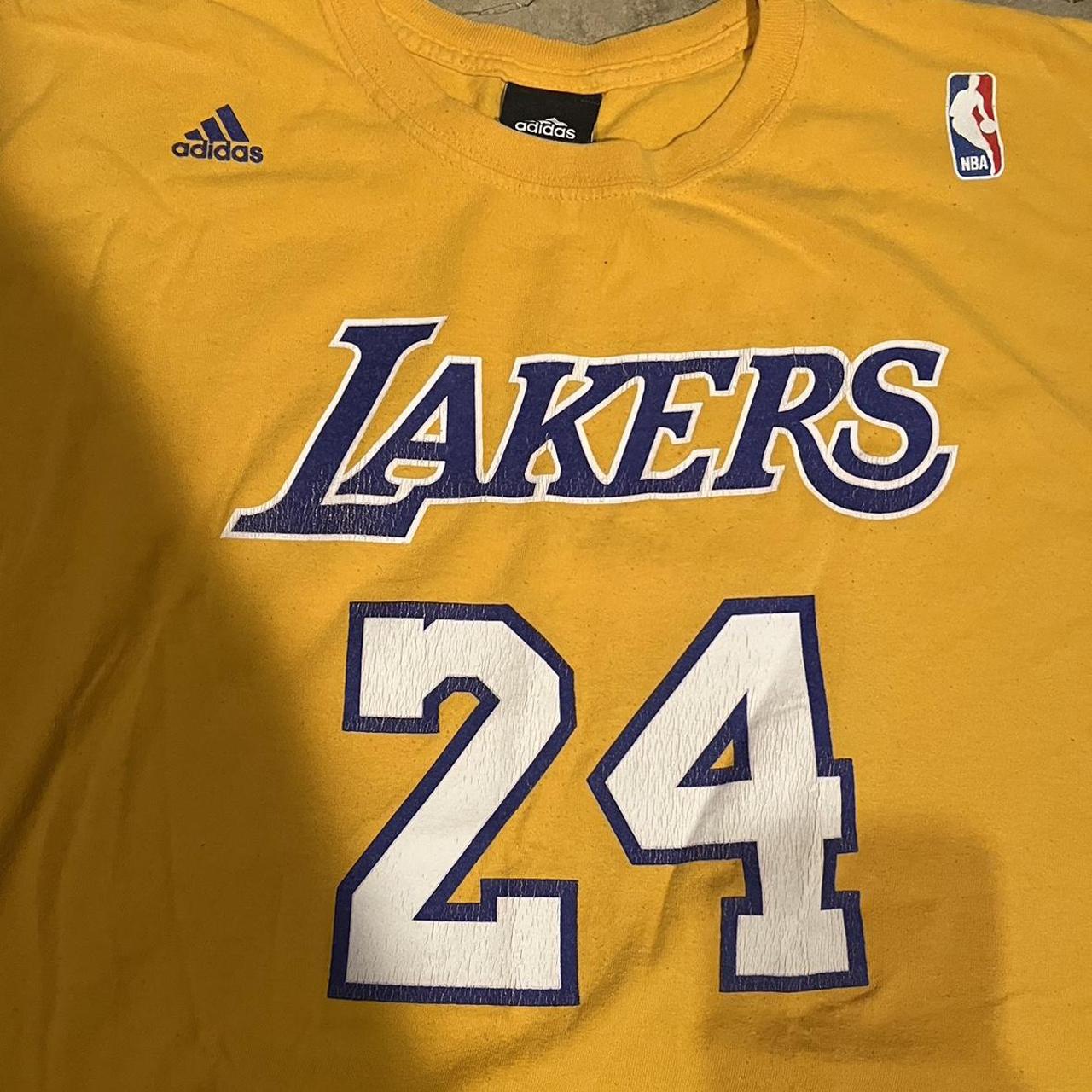 Adidas Kobe Bryant Los Angeles Lakers t shirt. - Depop