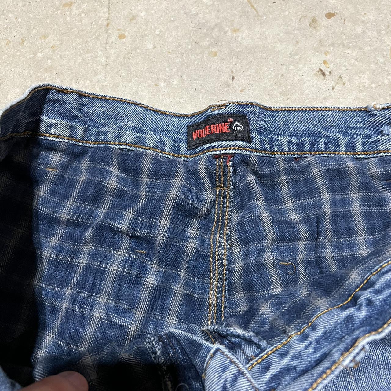 vintage flannel lined carpenter jeans flannel lined... Depop