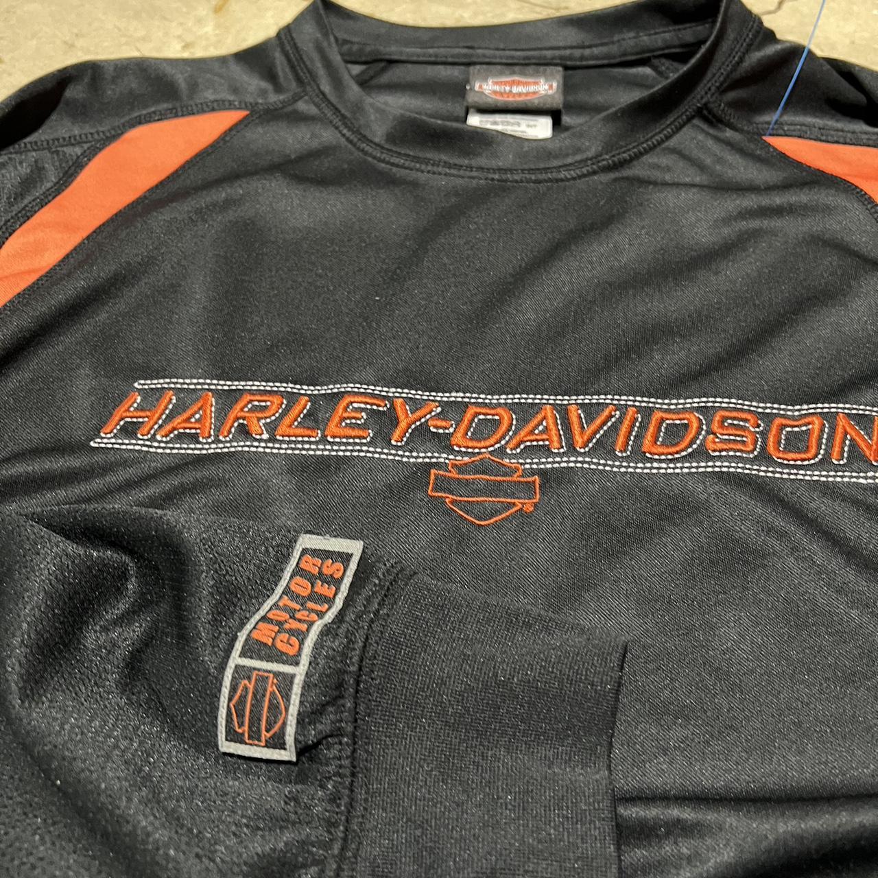 Harley Davidson Men's Black and Orange T-shirt (2)