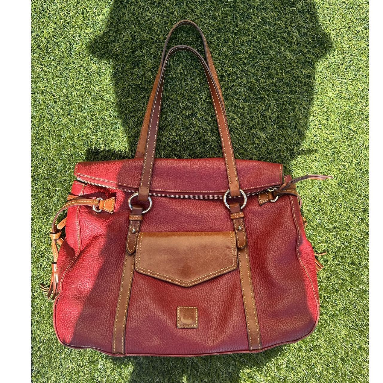 Dooney & Bourke, Bags, Dooney Bourke Red Florentine Smith Shoulder Bag