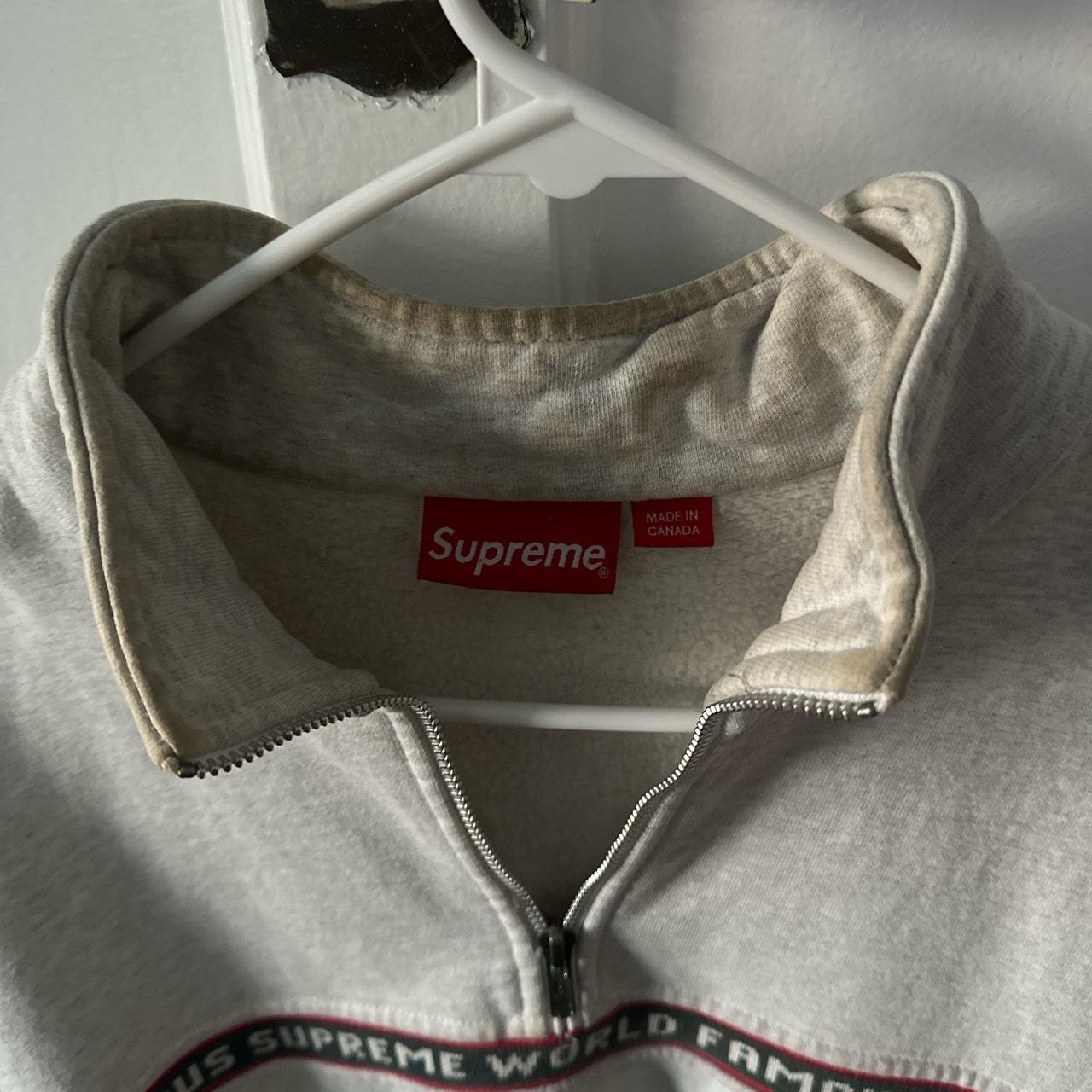 Supreme “Supreme World Famous” quarter zip. We'll | Depop