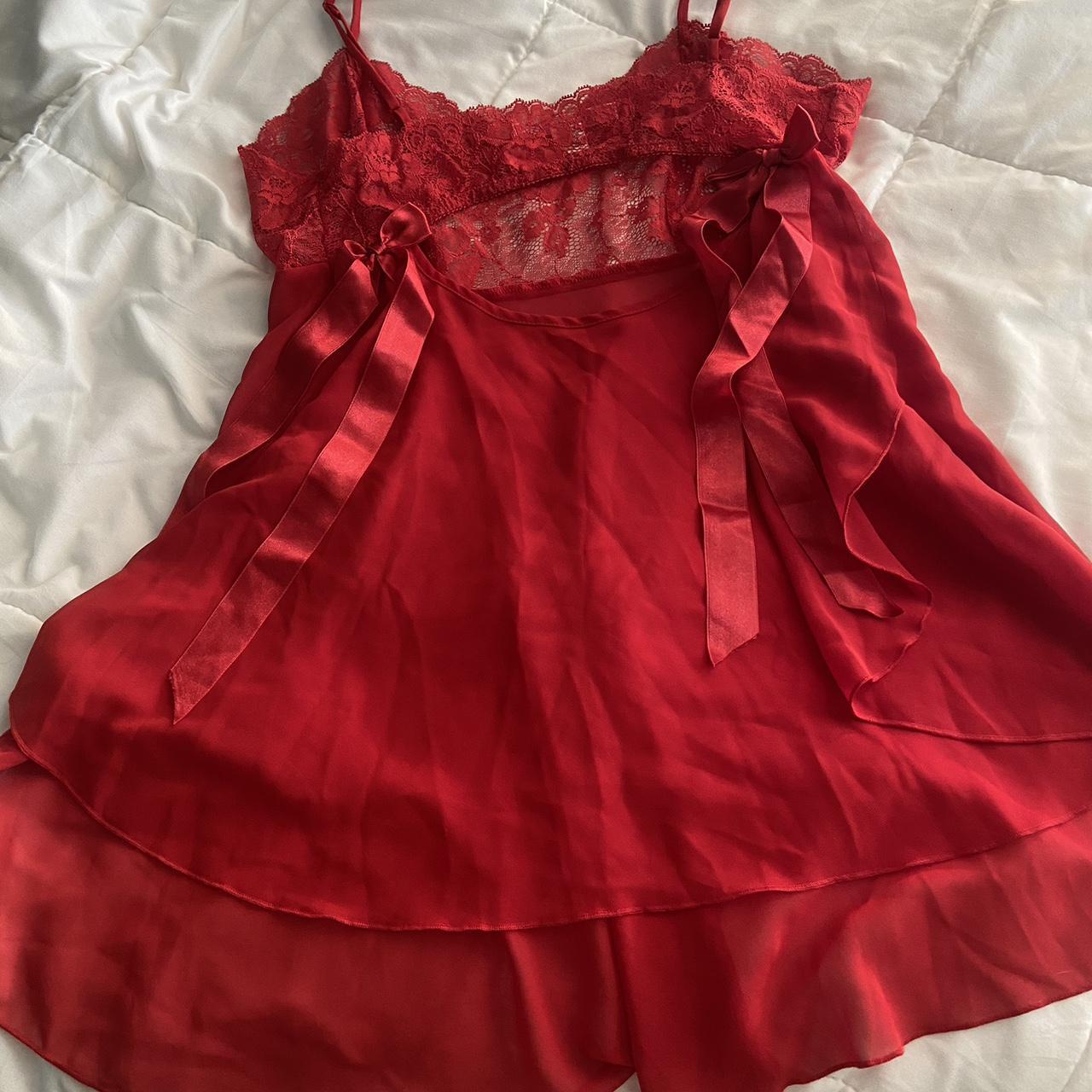 victoria secret babydoll slip dress size medium... - Depop