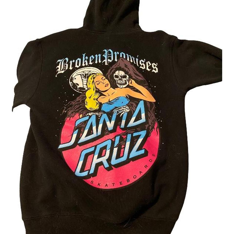 Broken promises x santa cruz hoodie size medium no Depop