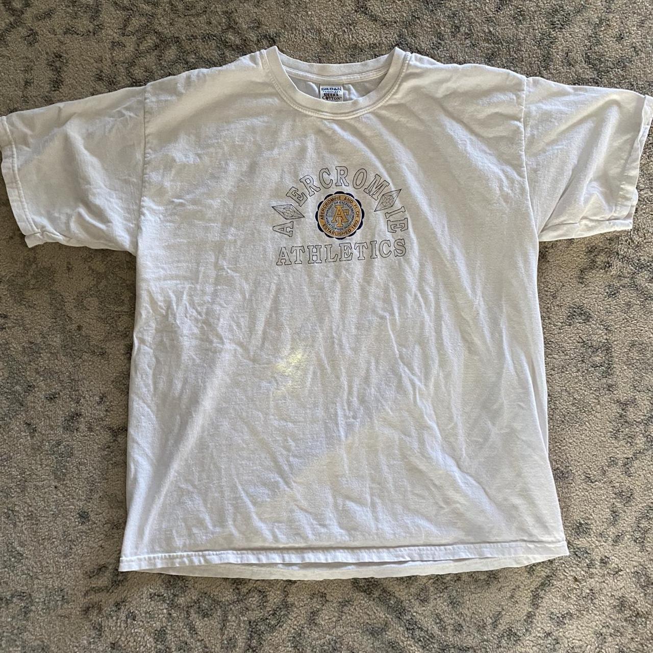 Cool Abercrombie and Fitch booted Tee Listed as... - Depop