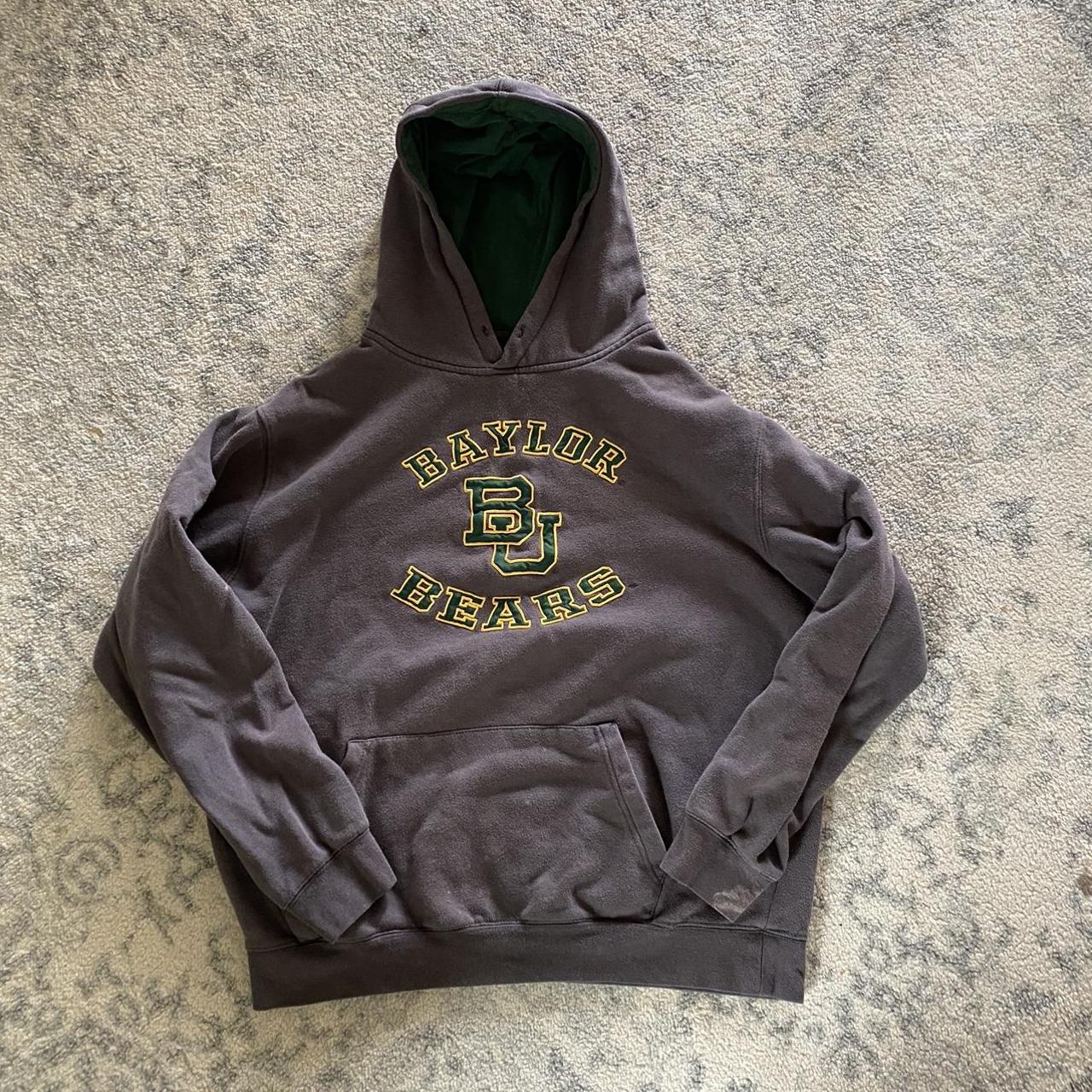 Cool Y2K Baylor Hoodie Cool Embroidery and... - Depop