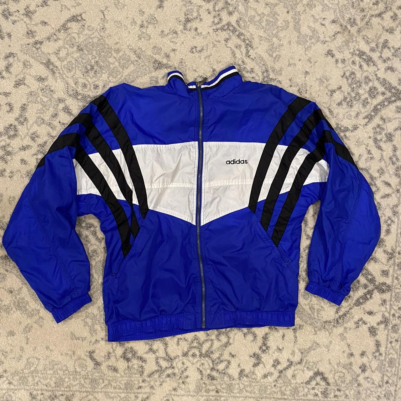 Vintage 90s Adidas Windbreaker Crazy Colorway... - Depop