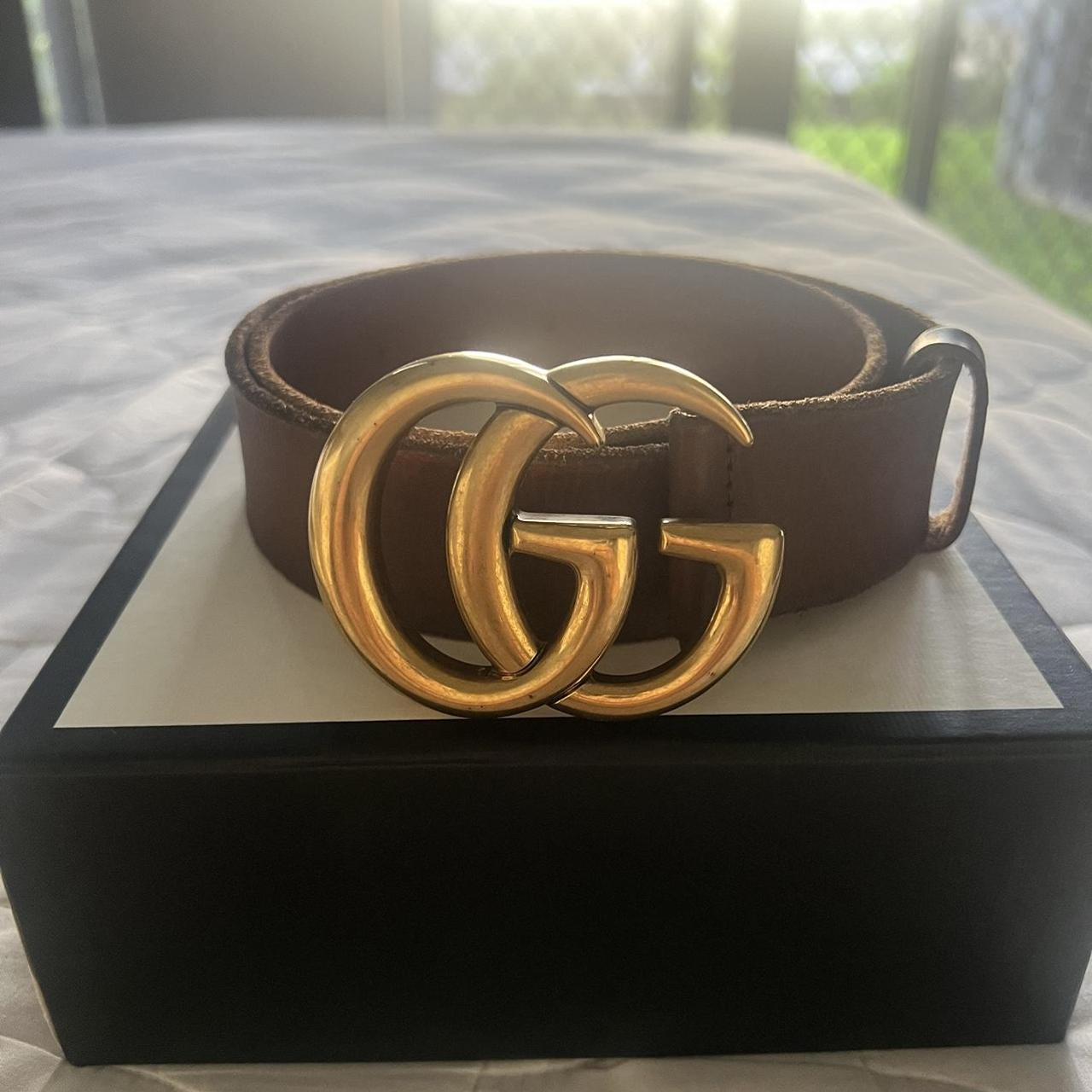 Gucci belt 2025 size 75