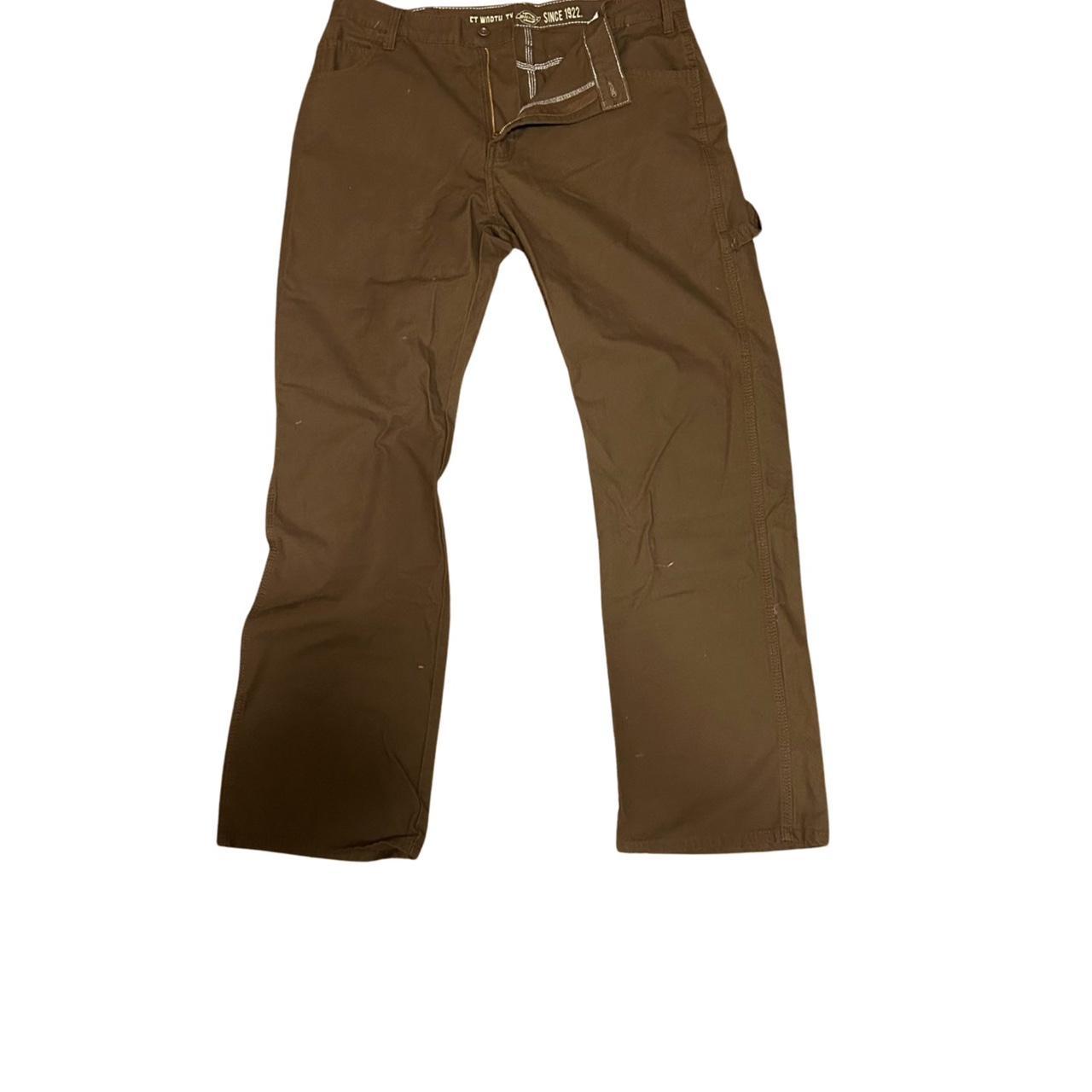Sick dickies brown carpenter pants size 36” will... - Depop