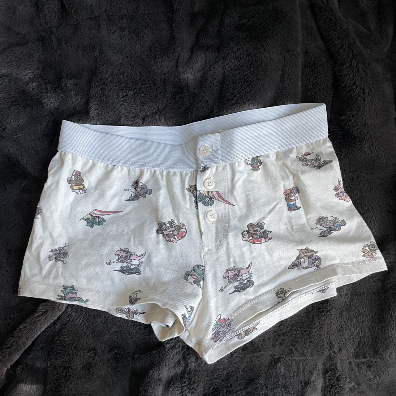 brandy boy shorts comfy sleeping shorts with a cute... Depop