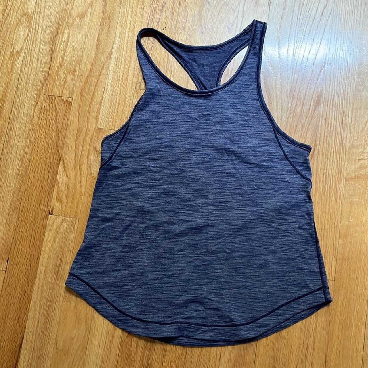 Lululemon Women's Navy and Blue Vest | Depop