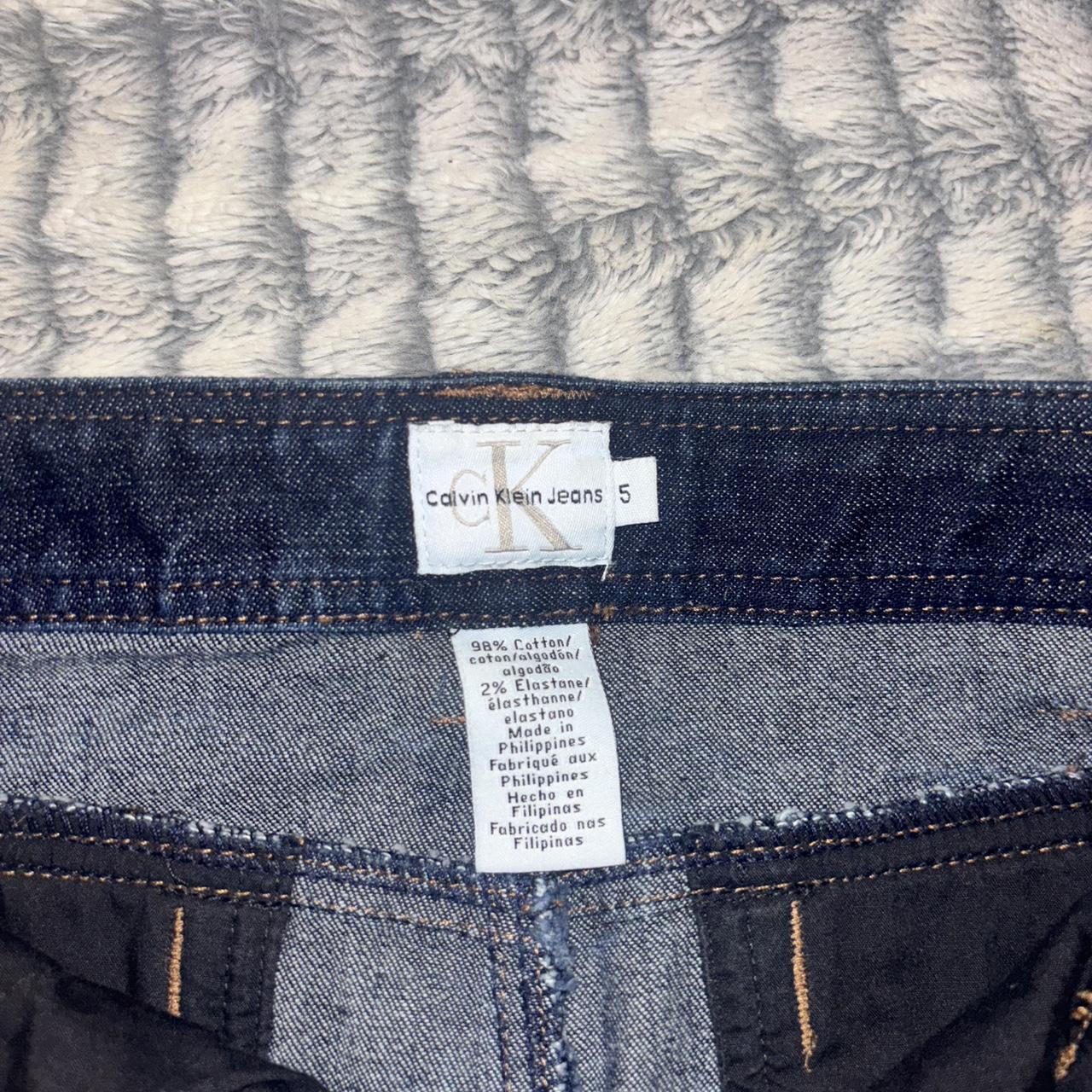 Vintage Calvin Klein low waisted mini jean skirt | Depop
