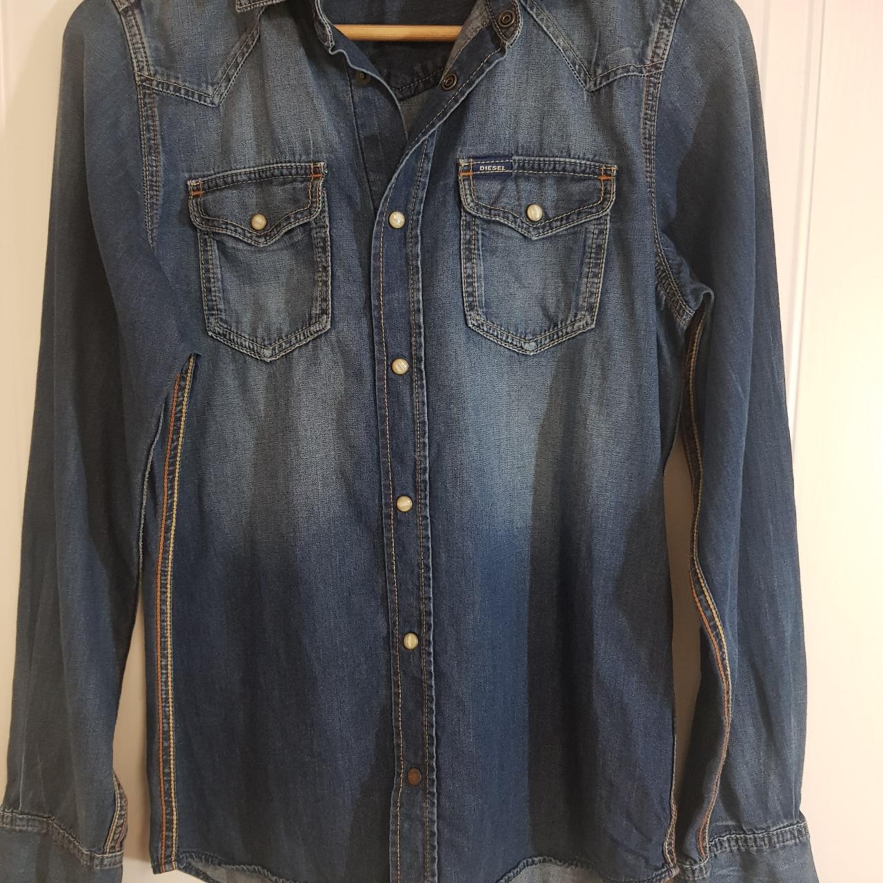 Diesel denim shirt in very good condition. Size... - Depop