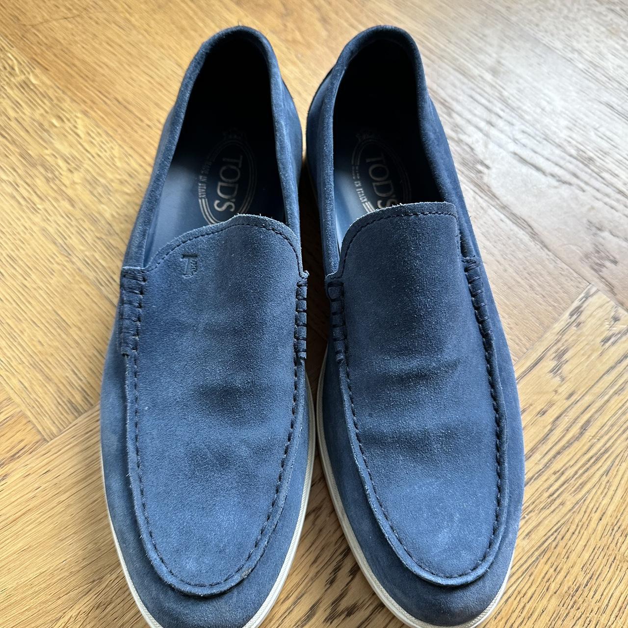 Tods on sale blue loafers