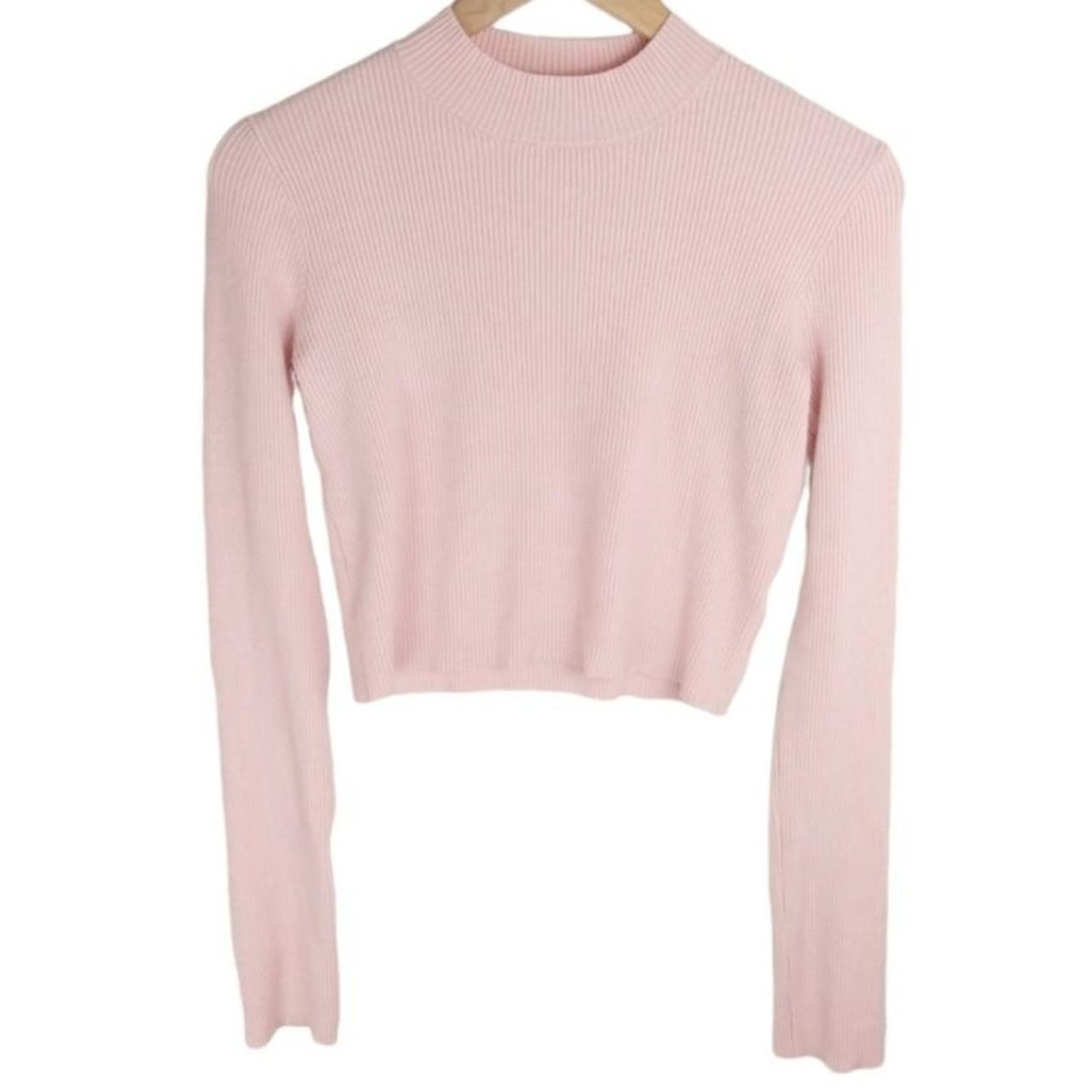 Brandy Melville Brett Turtleneck Cropped Top Light