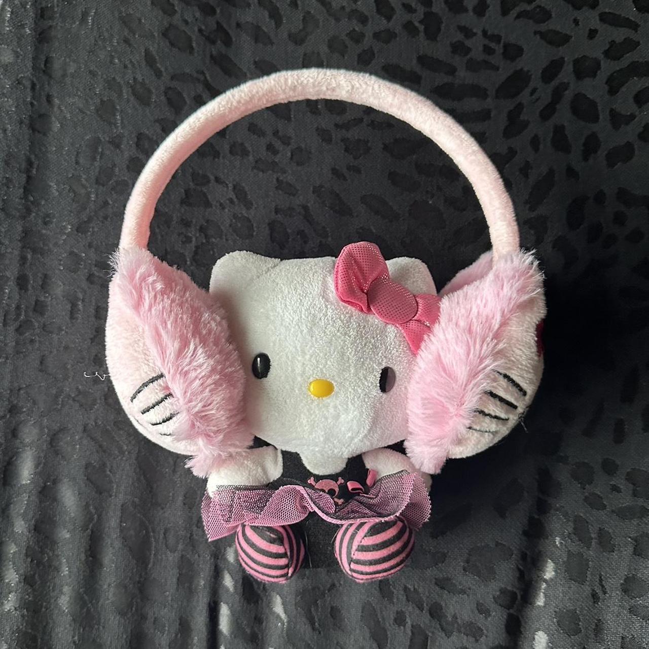 hello kitty earmuffs small but fit my head (i’m not... Depop