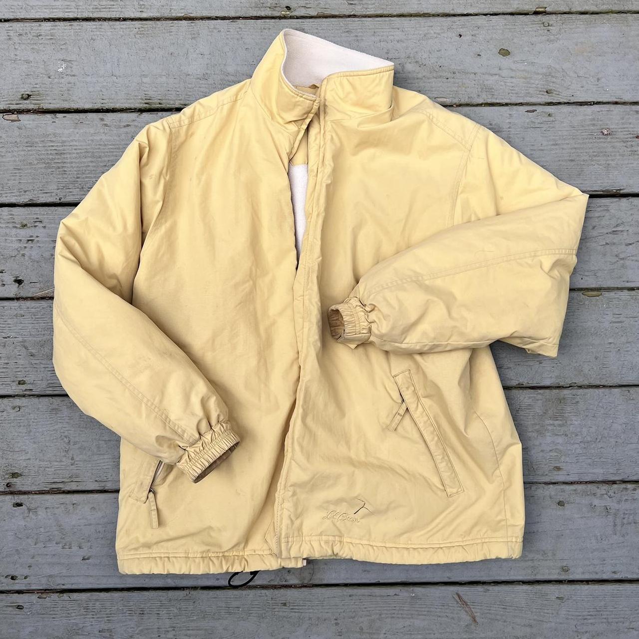LL bean yellow jacket men’s large Depop