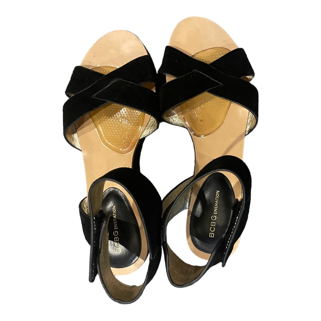 Bcbg on sale black sandals