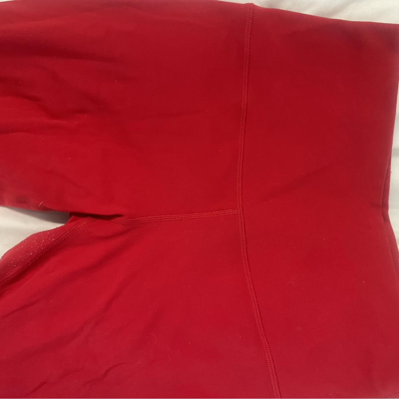 red lululemon leggings