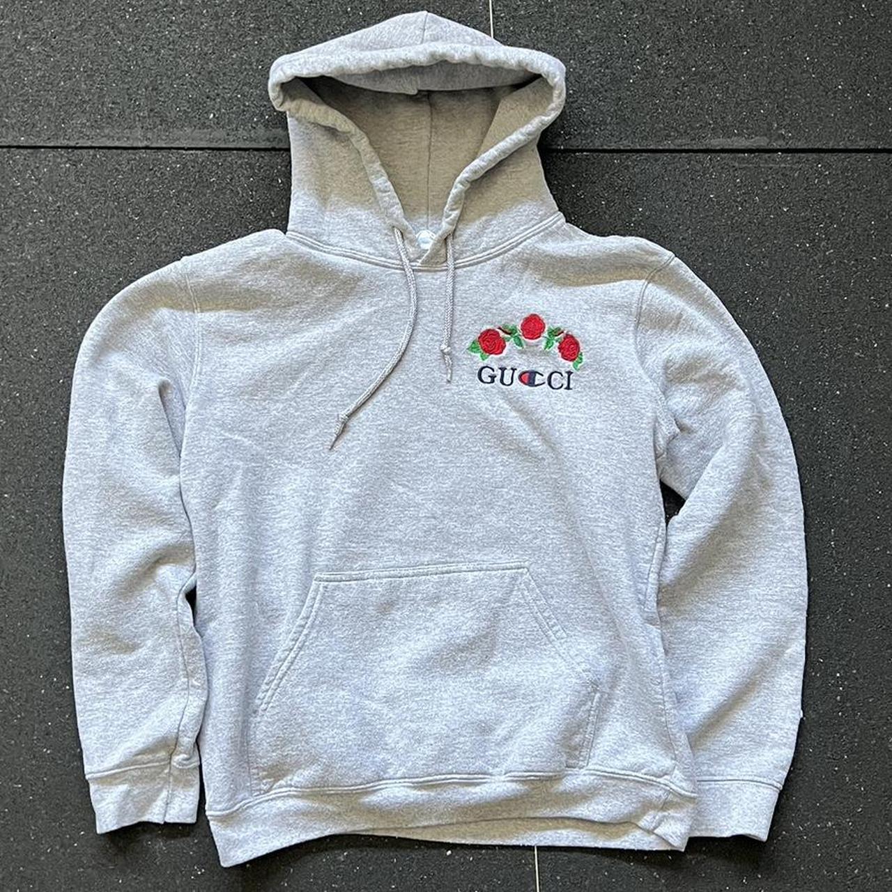 ava nirui gucci x champion hoodie