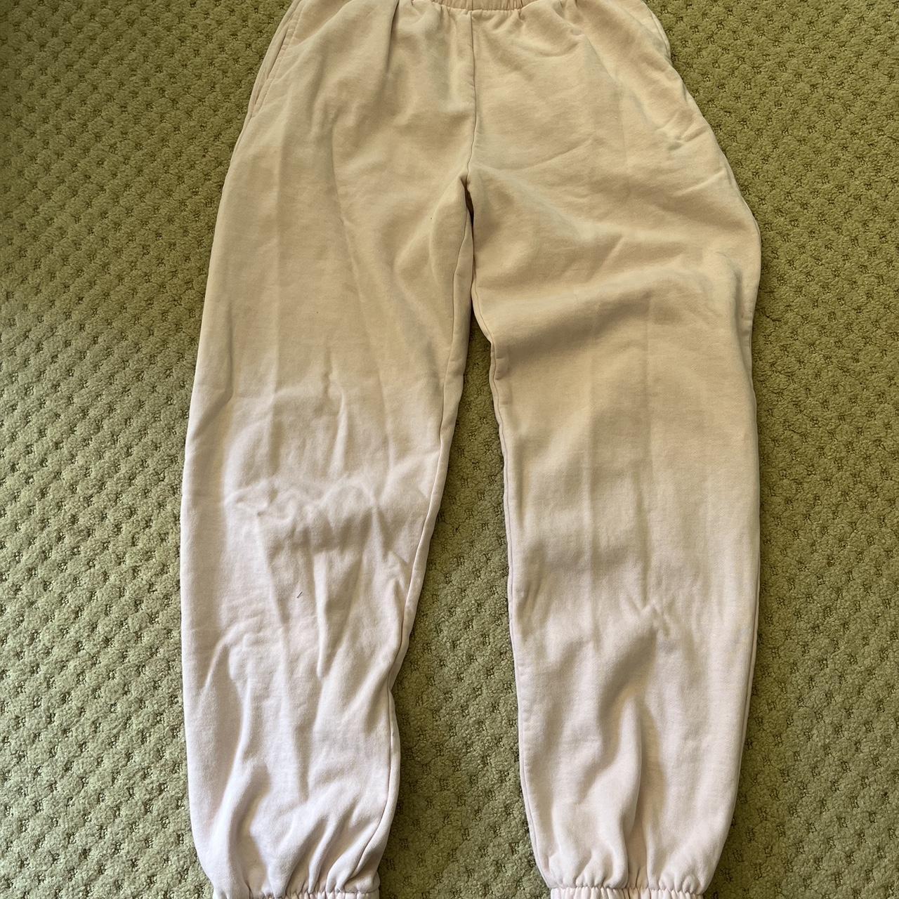 Brandy Melville sweat pants rose pink one size... - Depop