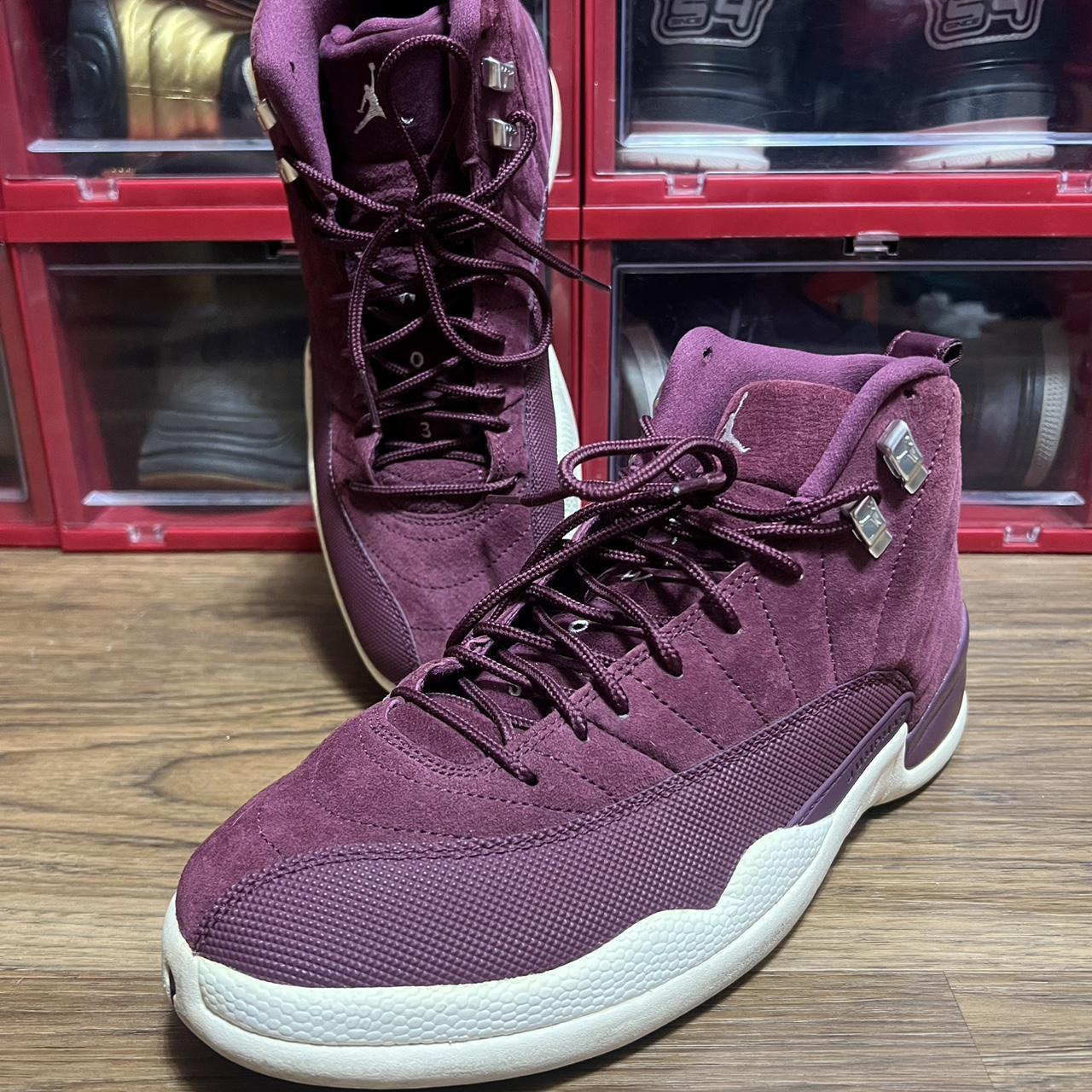 jordan 12 retro bordeaux men's shoe