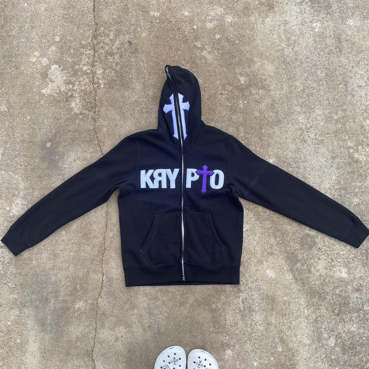 Medium dead stock krypto world zip up, heavy high... - Depop