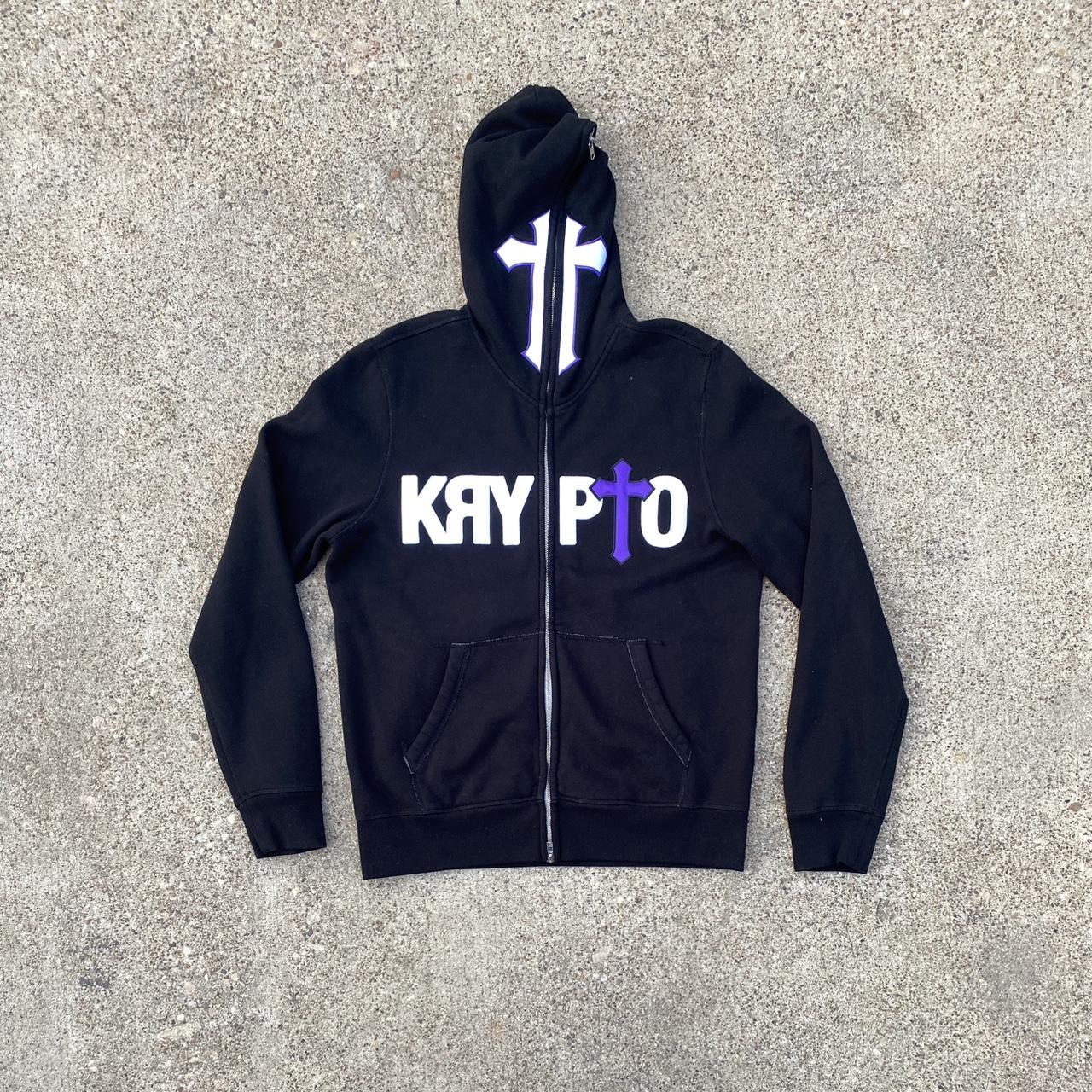 Krypt0 wrld online zip up hoodie