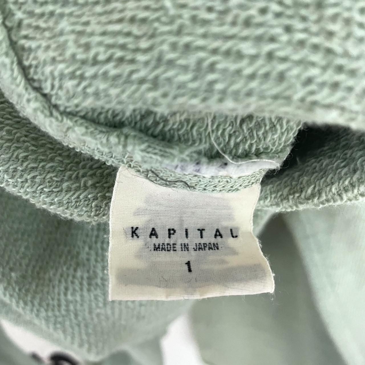 Kapital Men's Green Hoodie | Depop