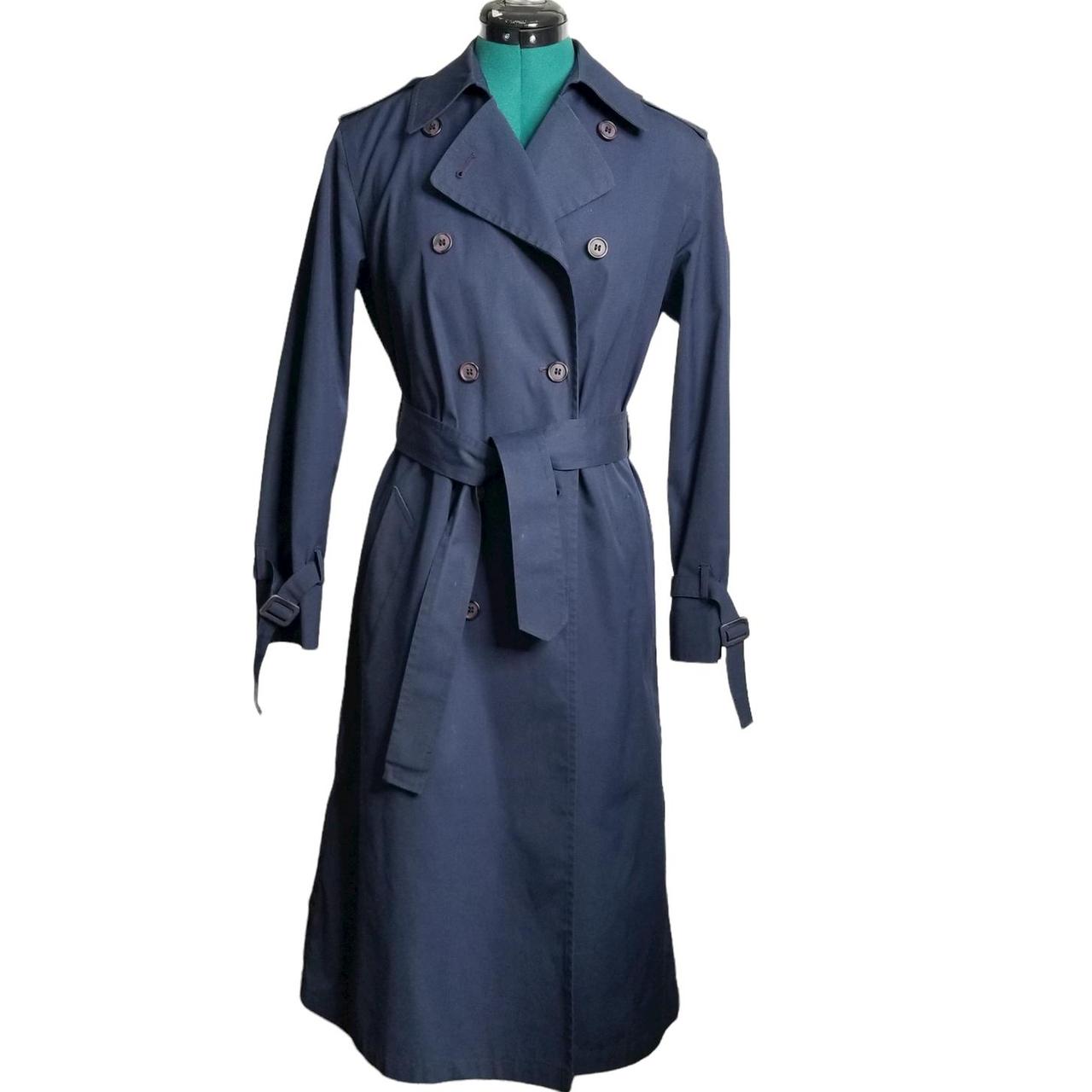 London fog navy 2025 blue trench coat