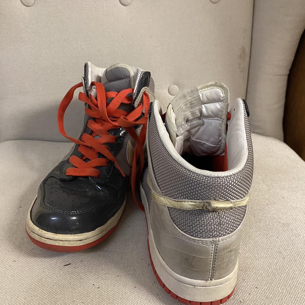 Nike high top dunks red bottom. Bought this a while | Depop