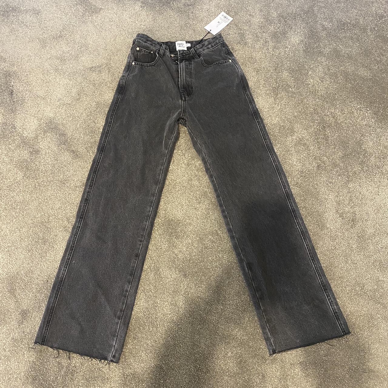 PRINCESS POLLY ARLINGTON STRAIGHT LEG JEANS BLACK... - Depop