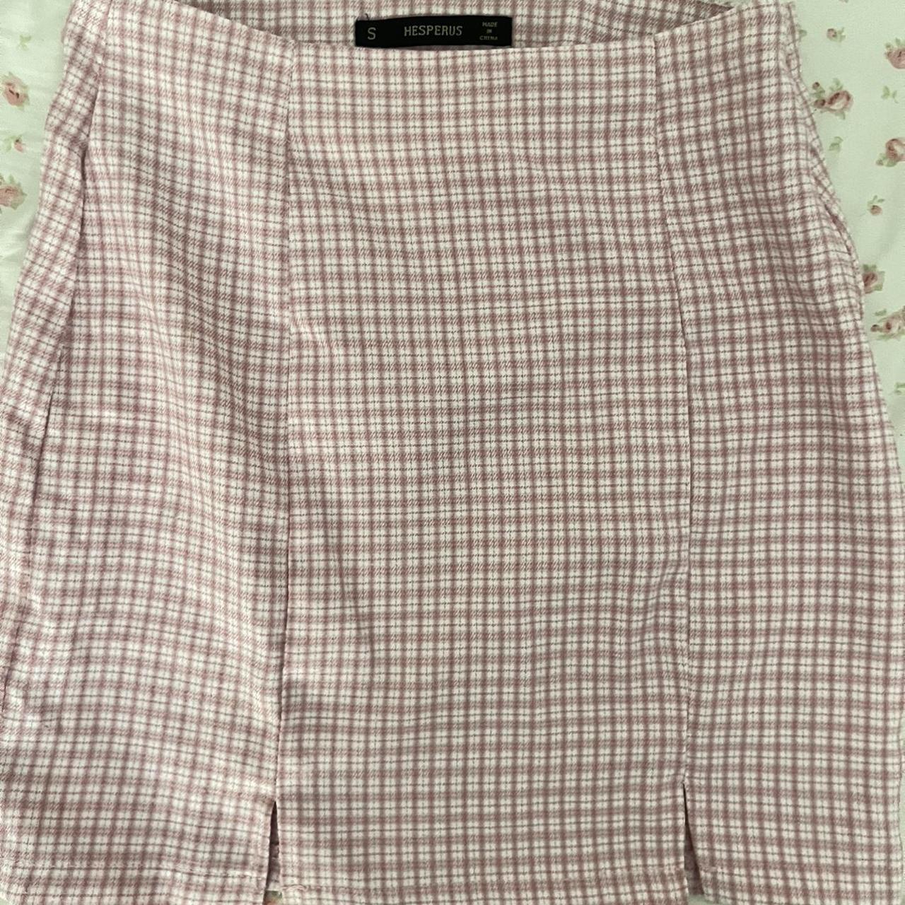 Super adorable coquette pink plaid skirt! In super... - Depop