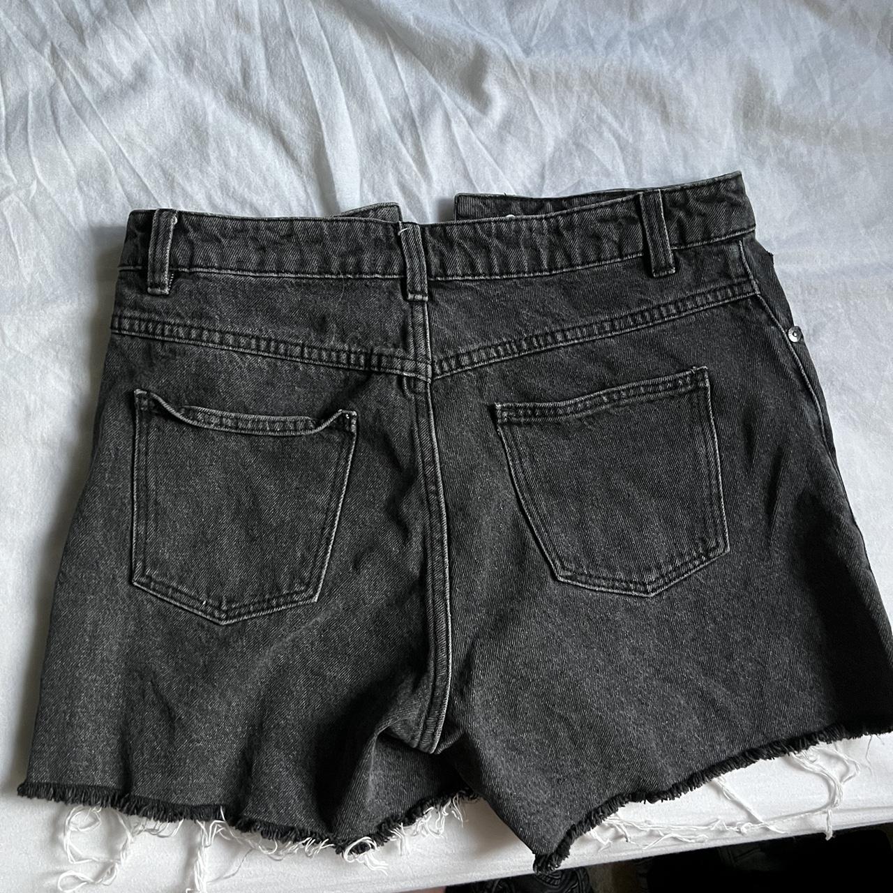 Sportsgirl black denim shorts Size 10, would fit S-M - Depop