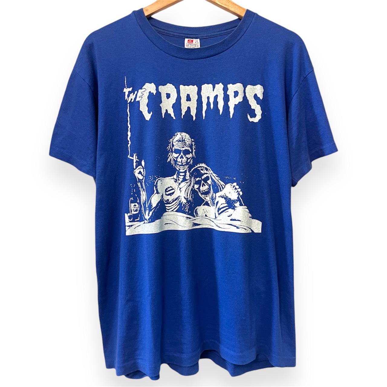 Vintage 90s The Cramps Shirt (Navy) - Large Size | Depop