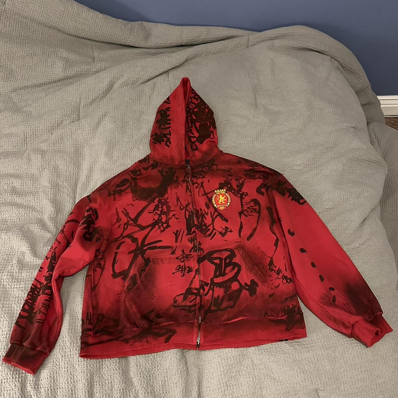 Balenciaga Skater Hoodie Red Size L No one selling... - Depop