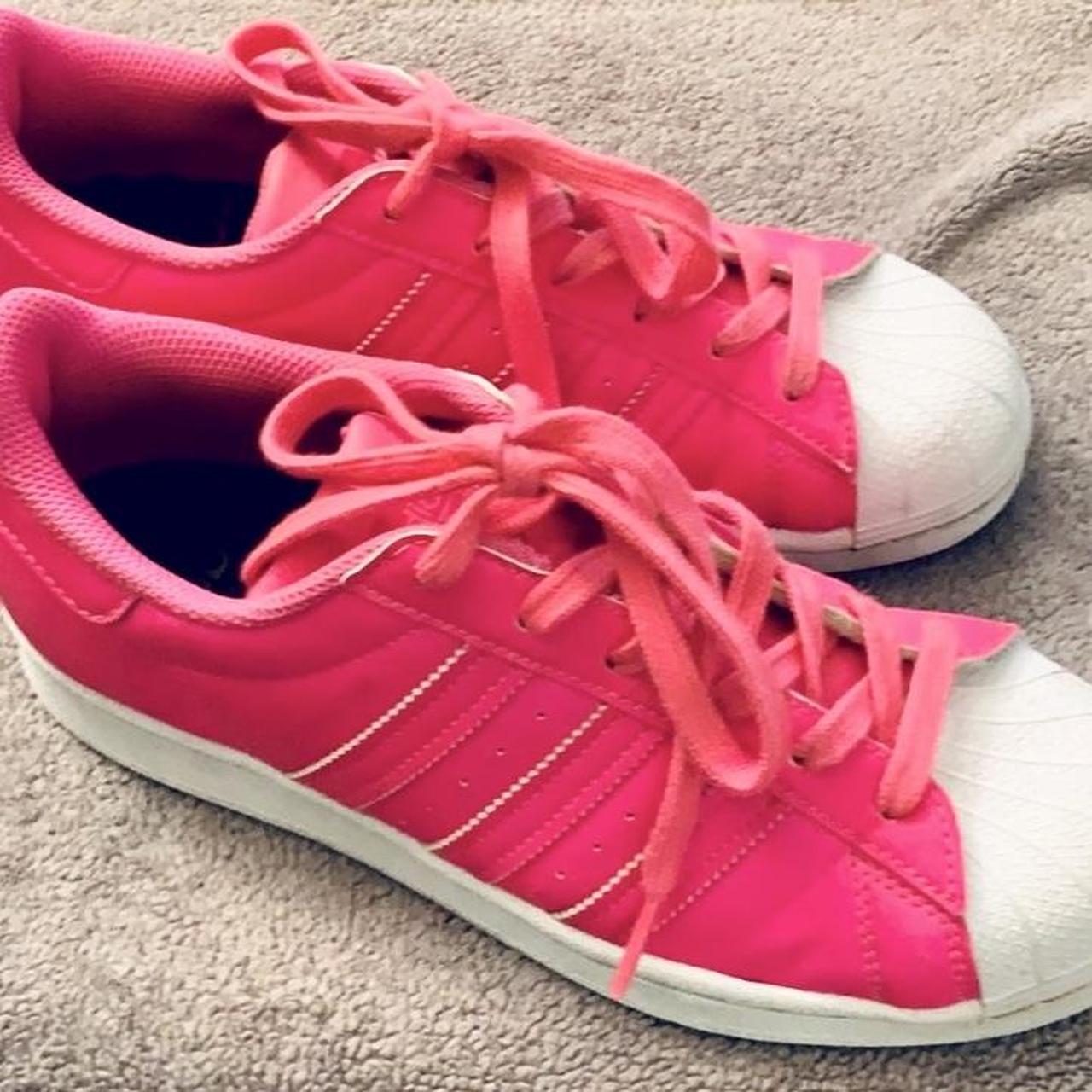 Adidas Superstar. Hot pink. Size 6 1 2. VGC. From