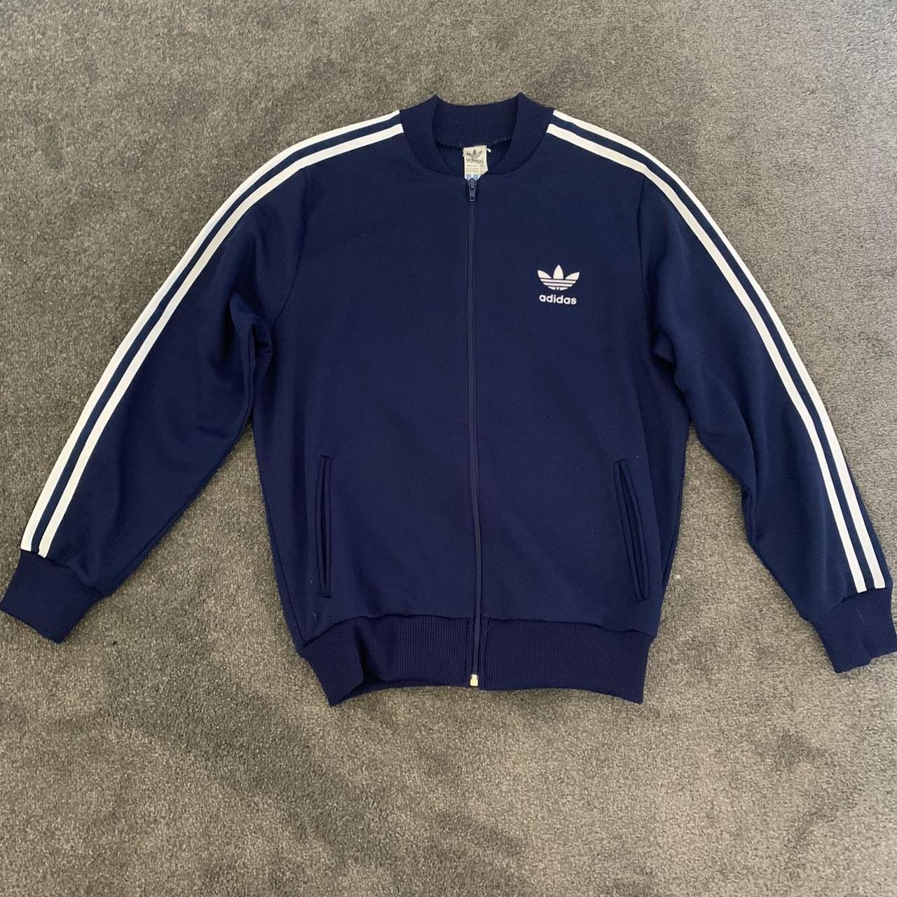 Vintage adidas zip up jumper size small - Depop