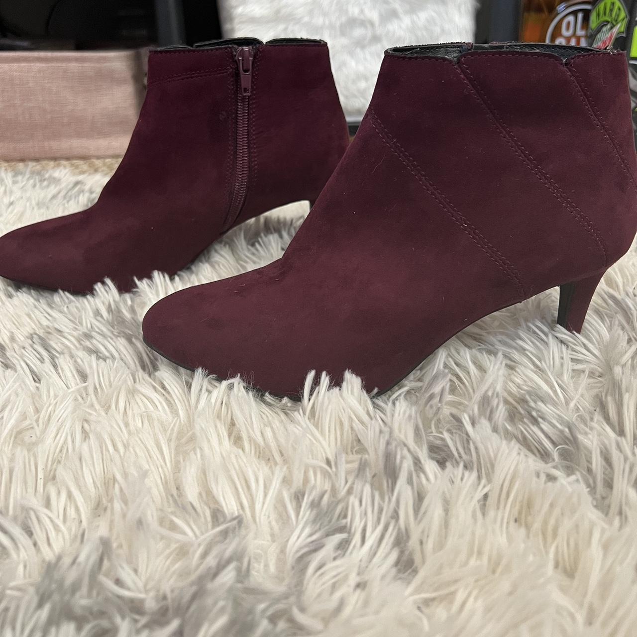 Kelly and Katie heeled booties Size 7 Some small... - Depop