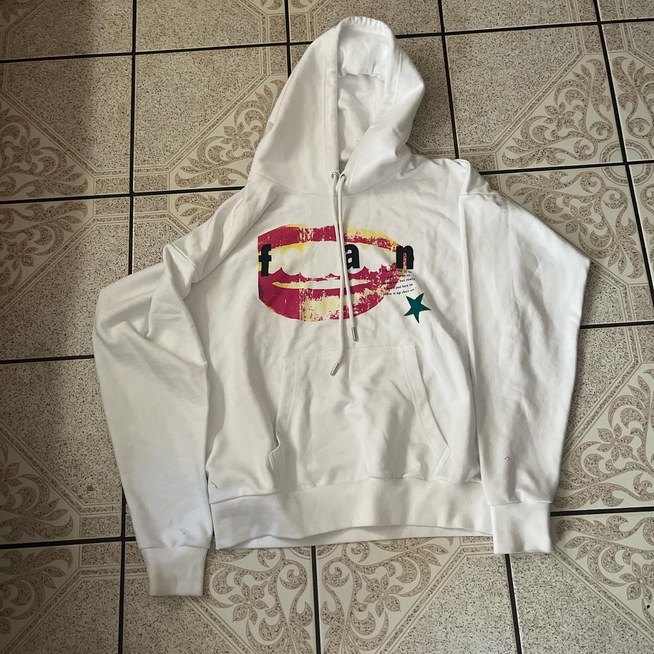 Diesel Men's White and Pink Hoodie | Depop