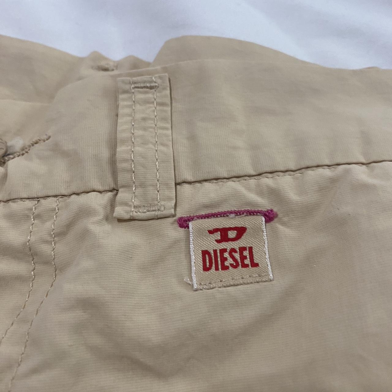 Diesel Red Tag Women's Tan and Cream Shorts (3)