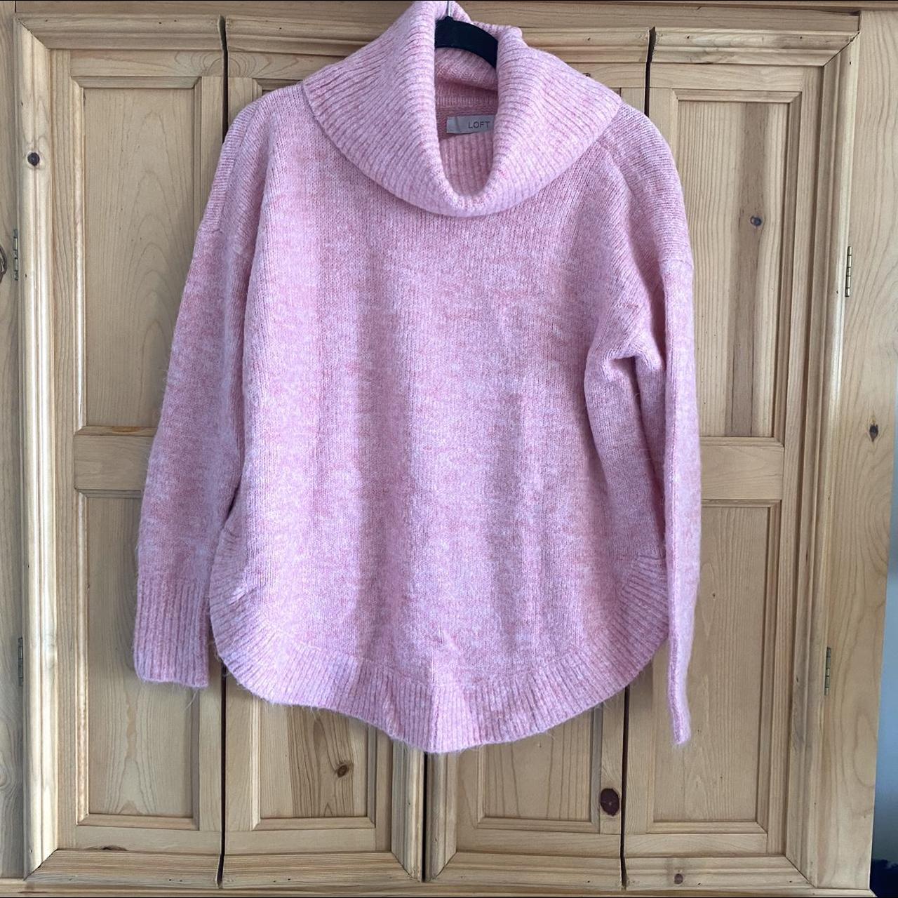 Ann taylor hotsell loft pink sweater