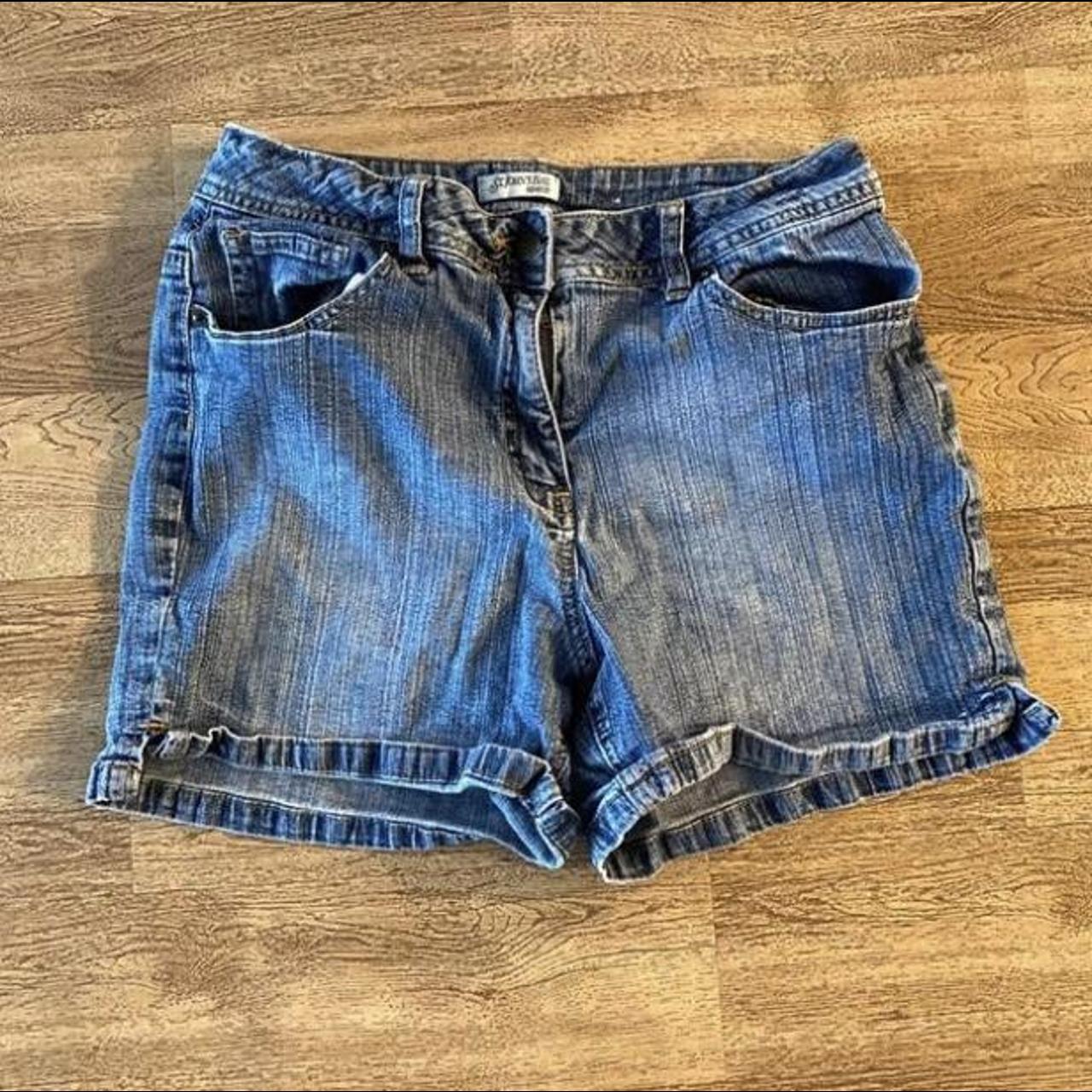 St john's bay store bermuda jean shorts