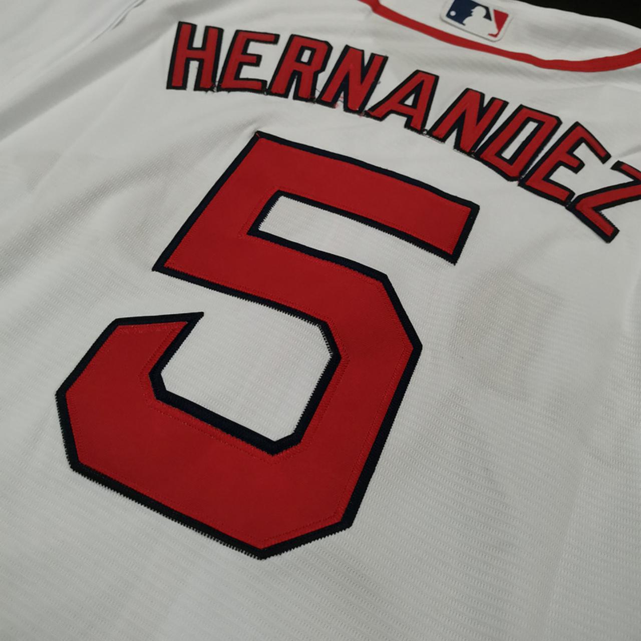 Enrique Hernandez #5 Boston Red Sox at Minnesota Twins August 31, 2022 Game  Used Road Jersey, Size 42, 1 for 5