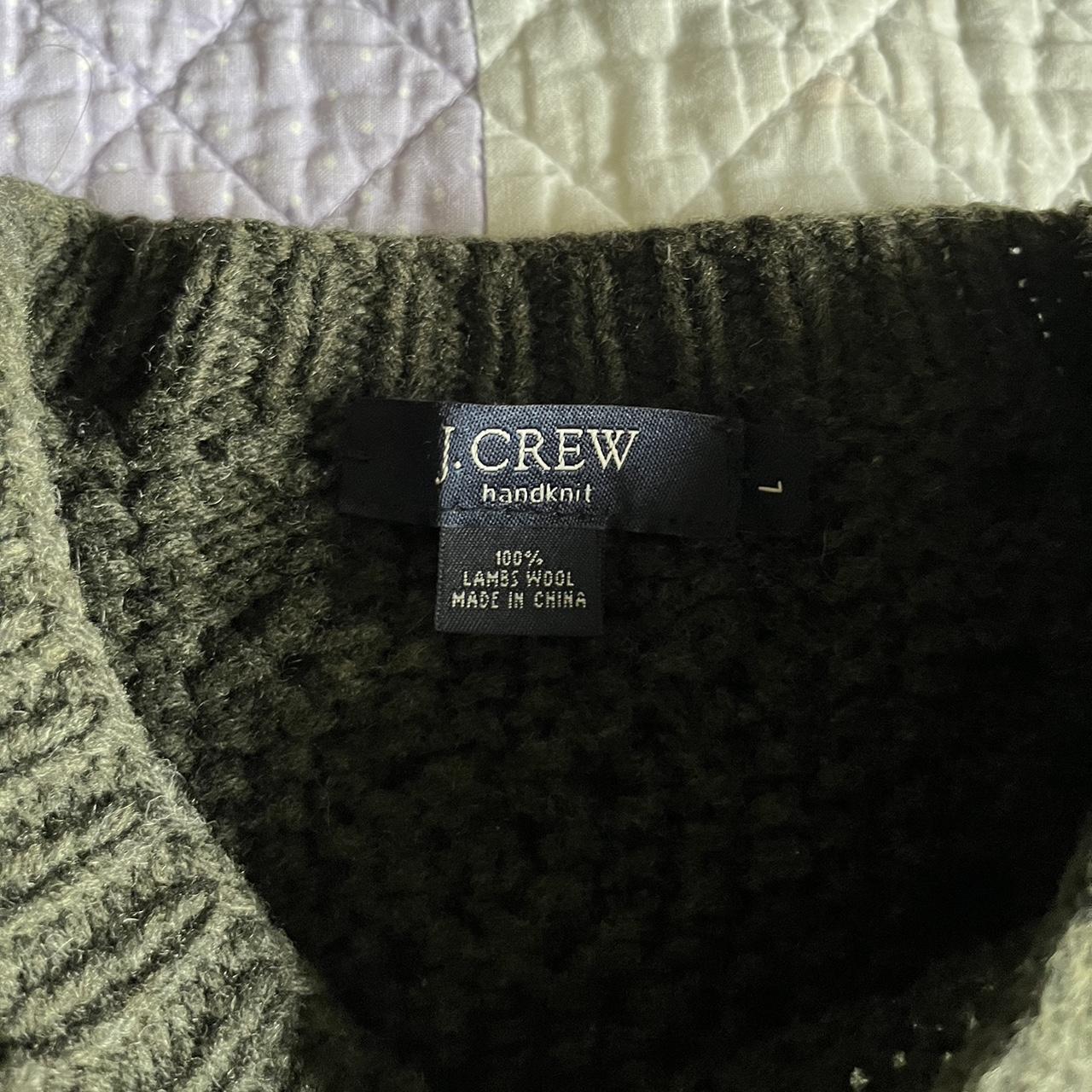 J.Crew Men's Green Jumper | Depop