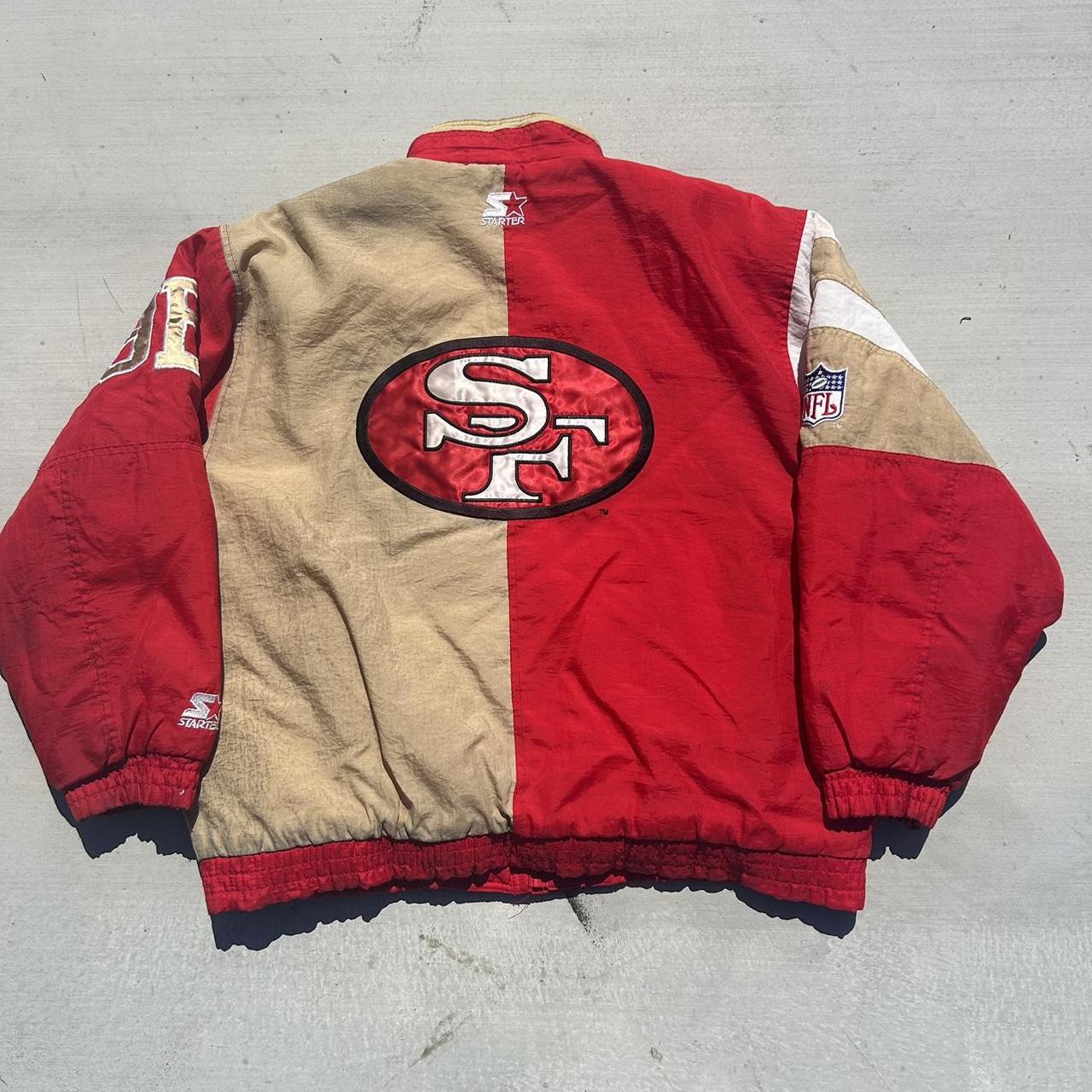 Vintage 90s Starter San Francisco 49ers Jacket Size - Depop