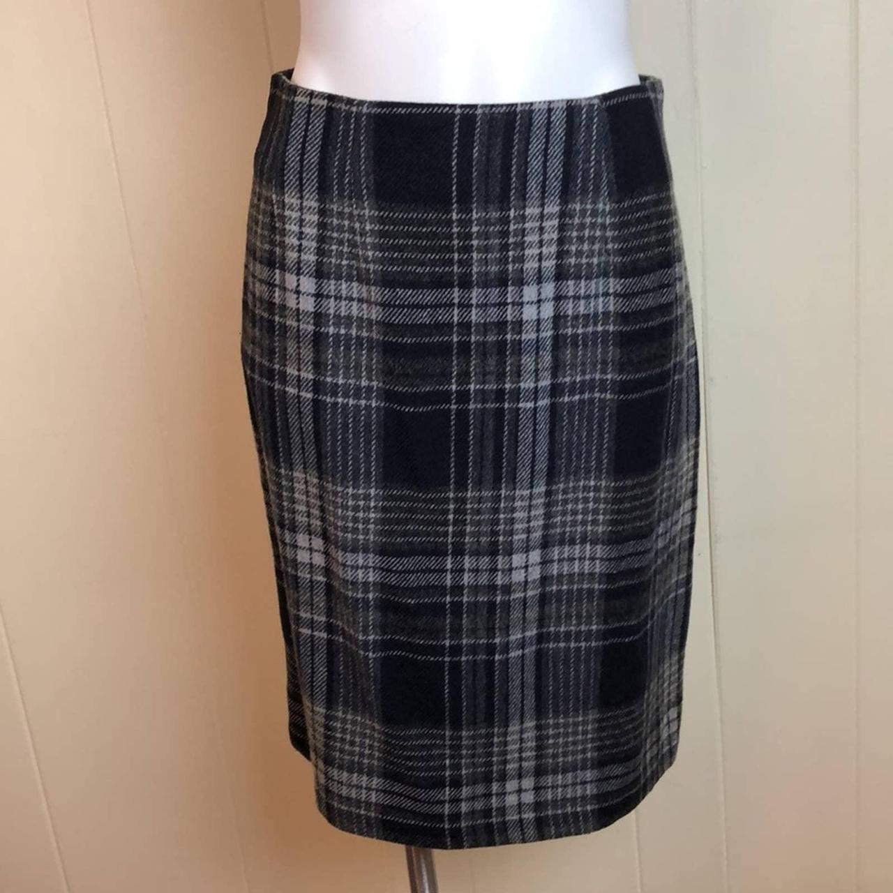 Vintage 90s Plaid Pencil Skirt 6 Schoolgirl Uniform... - Depop