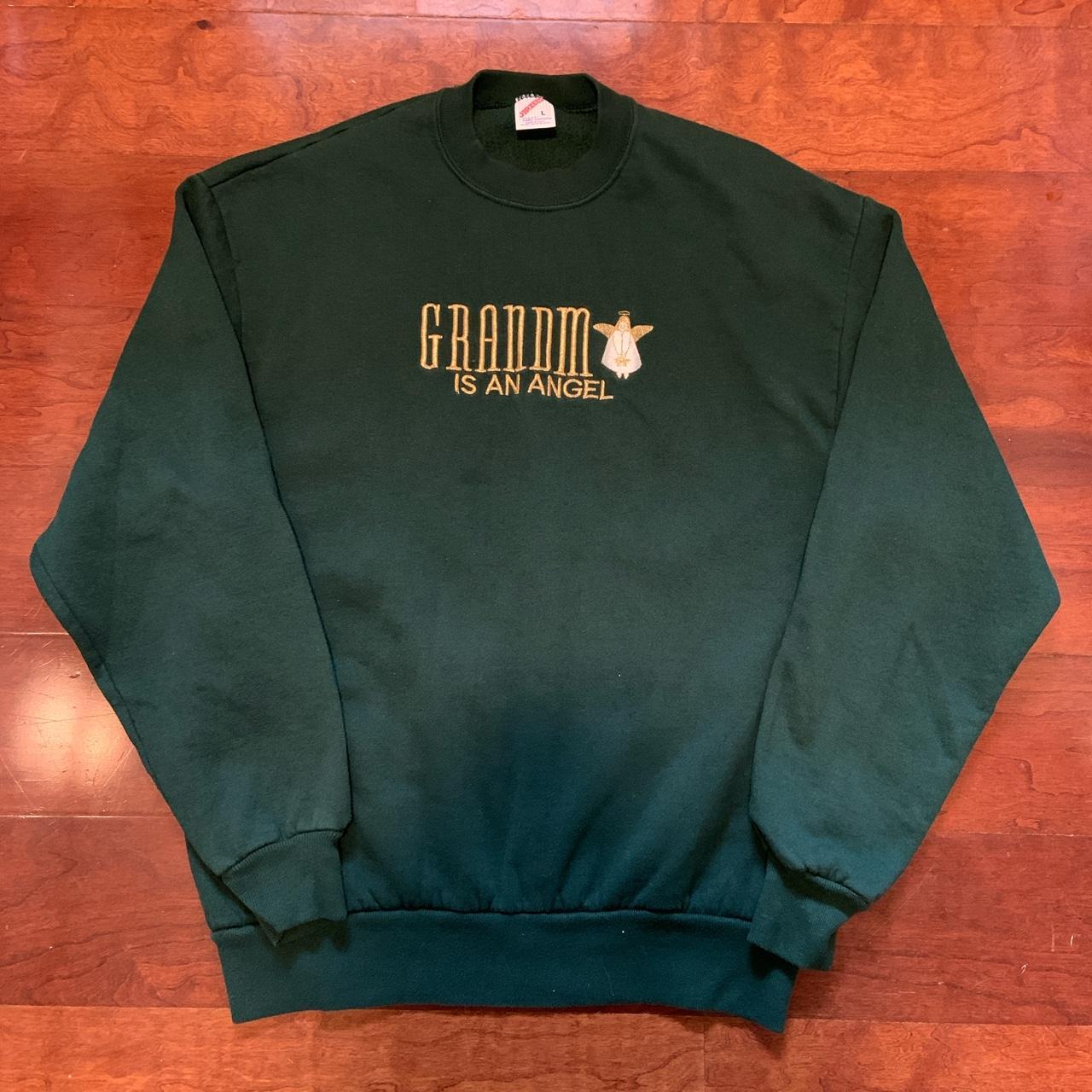 Jerzees Men's Green Sweatshirt Depop